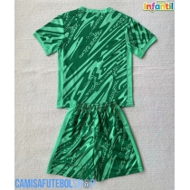Camisa de time de futebol Brasil Goleiro Replicas 1º Equipamento Infantil Copa America 2024 Manga Curta (+ Calças curtas)